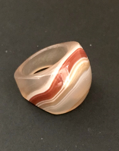 Streifen Karneol-Ring